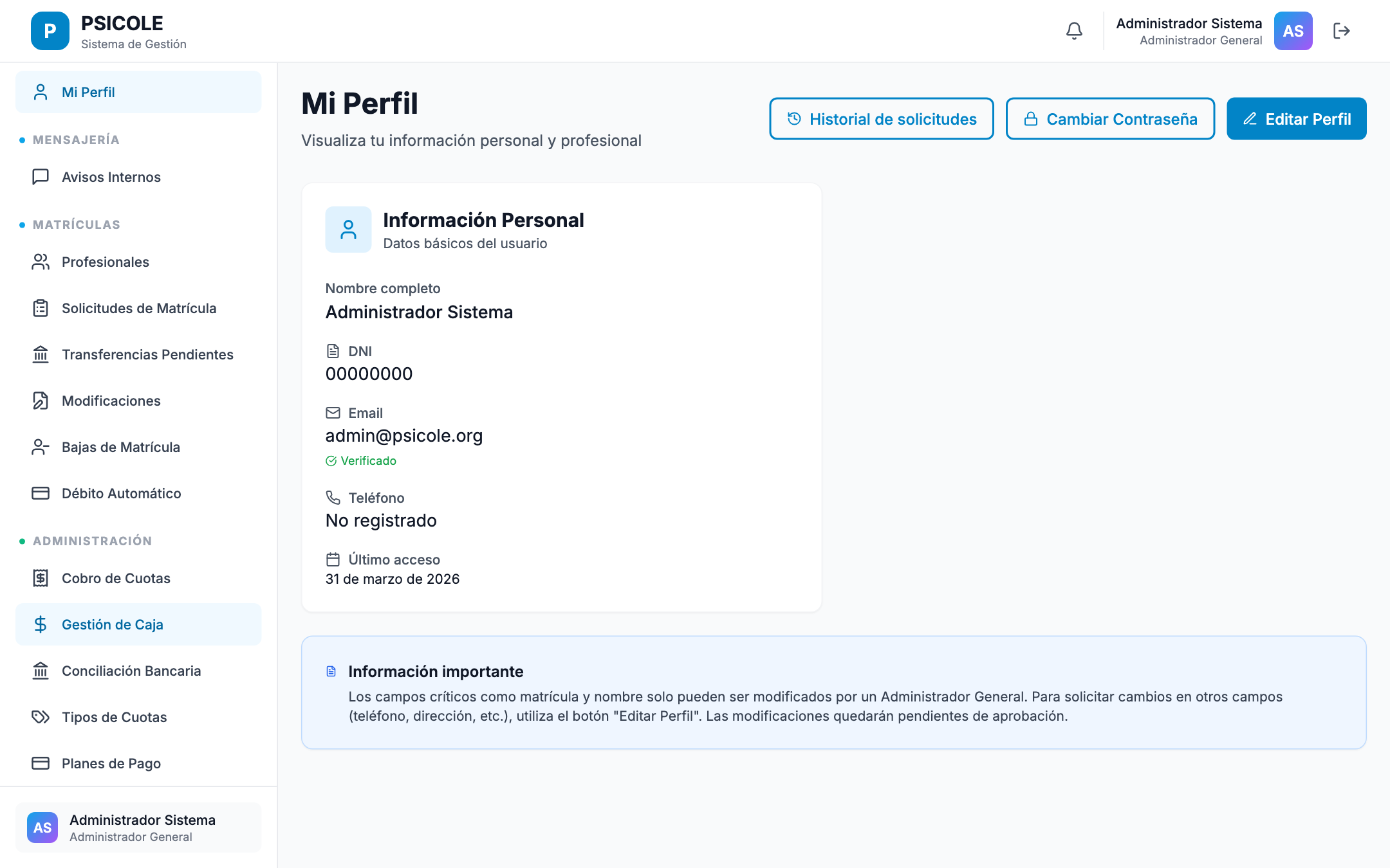 Formulario de cambio de contraseña con validaciones
