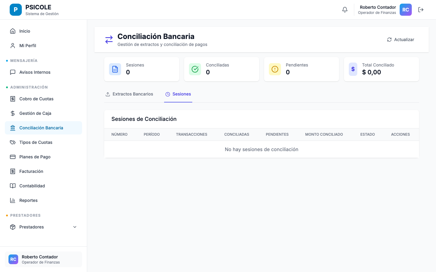 Resultado del matching automático con barra de progreso y estadísticas