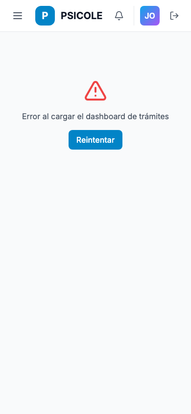 Bandeja de tickets y trámites asignados — móvil