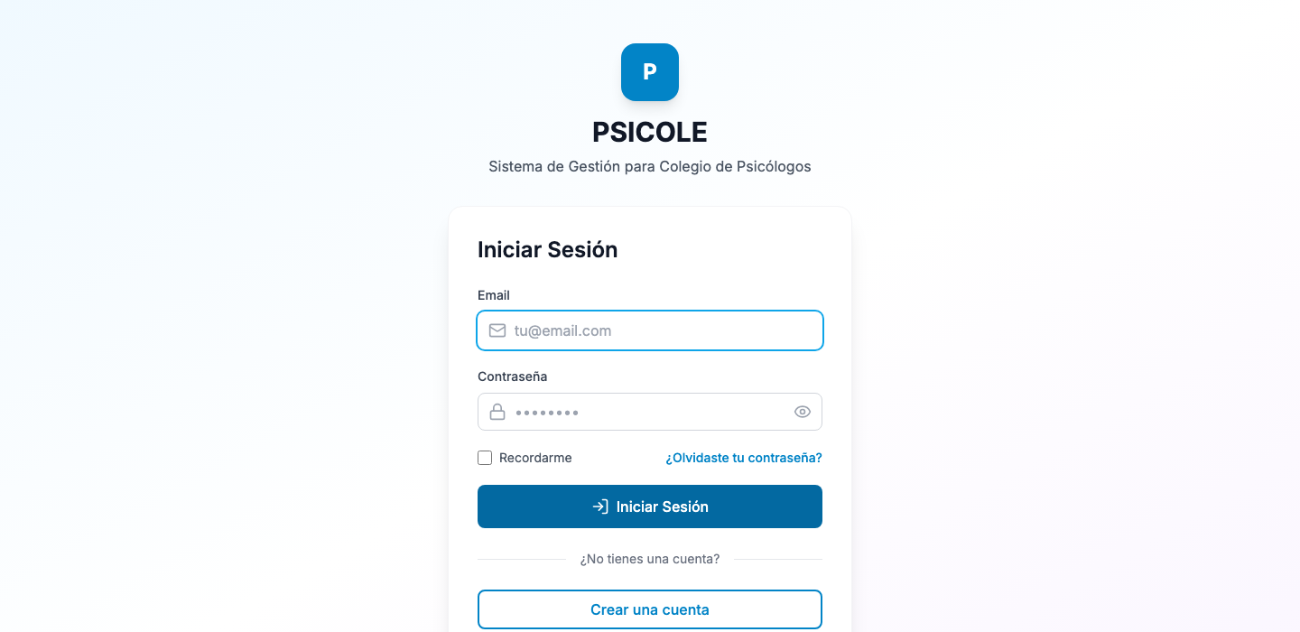 Formulario de solicitud de matrícula